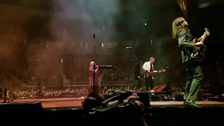 Mumford & Sons with audience member covering "You Shook Me All Night Long" by AC/DC in Milwaukee.