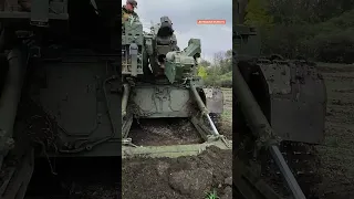 💥 Дальнобойная артиллерия ВСУ ведет огонь по позициям РФ на Донбассе | САУ 2С7 «Пион» в работе