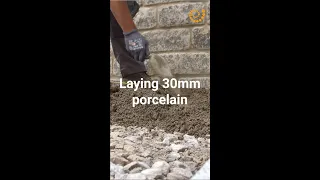 How to lay a porcelain driveway