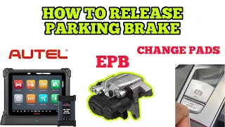 How To Release Electronic Parking Brake To Change Pads Using AUTEL Maxisys Maxicom