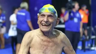 99 year old breaks World Record 50m Freestyle.