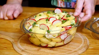 Oriental spring salad - the recipe for potato salad with raw vegetables ( vegan)  | Savori Urbane