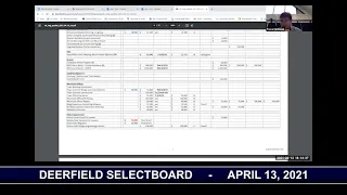 Deerfield Selectboard - April 13, 2021