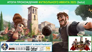 Итоги прохождения Кубка FoE по футболу (Soccer Cup event) 2021 в Forge of Empires на бете