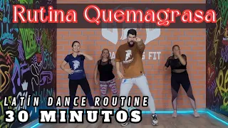 Rutina quema grasa 🔥 para bajar de peso | Cardio Dance Toning | latín Dance Routine | adelgaza