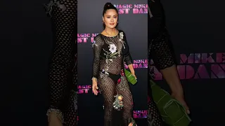 Salma Hayek Rocks See-Through Fishnet Dress To ‘Magic Mike’s Last Dance’ Premiere In South Beach