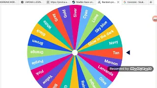 Colors spin wheel