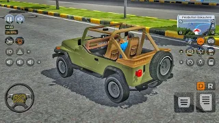 Army Colour Jeep mode new Jeep bus simulator game