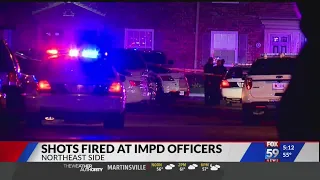 Shots fired at IMPD officers during investigation