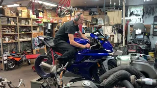 2020 Yamaha R6 Stock Dyno