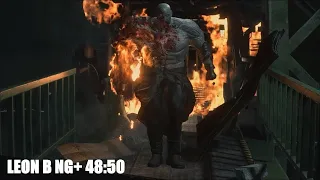 Resident Evil 2 2019 Leon B NG+ 60FPS speed run (48:50)