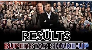 Superstar Shake-UP 2017 Resultados Night 1 Wwe Raw