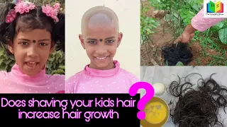 Does shaving your kids hair increase hair growth?