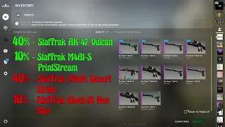 StatTrak Factory New AK 47 Vulcan Trade Up - CSGO