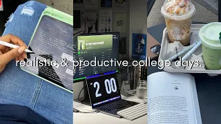 STUDY VLOG | realistic and productive college days, studying for finals, balancing life & school