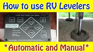 How to use RV Levelers - Automatic and Manual