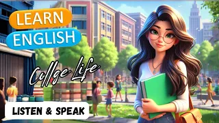 College Life | Learn English Through Story | Improve Your English Listening Skills - Speaking Skills