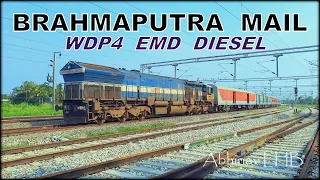 Electric Locomotive Lost !! BRAHMAPUTRA MAIL with WDP4 EMD Diesel | कामाख्या-दिल्ली ब्रह्मपुत्र मेल