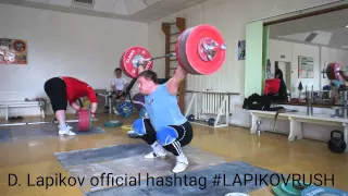 Dmitry Lapikov snatch 180kg x5 (397Lbs x5)