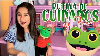 RUTINA DE CUIDADOS DE RENÉ / UN DIA CON RENÉ 🐸🍼🥣🍦🍓🎲💚🥰