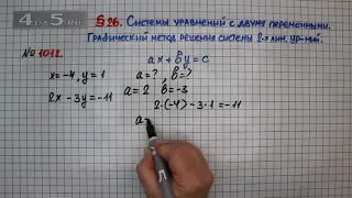 Упражнение № 1012 (Вариант 2) – ГДЗ Алгебра 7 класс – Мерзляк А.Г., Полонский В.Б., Якир М.С.