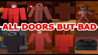 FIGURES FROM ALL BAD DOORS GAMES! DOORS BUT BAD ROBLOX