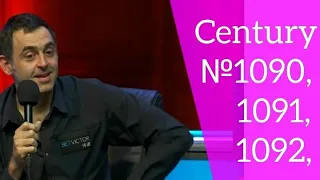 Ronnie O'Sullivan Century breaks №1090, 1091, 1092