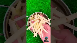 100 Rs wale fries kitne mai banenge|| Market vs Homemade fries #food #frieslover #foodie #streetfood