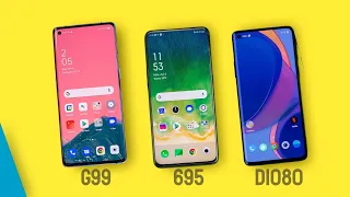 Helio G99 Vs Snapdragon 695 Vs Dimensity 1080 | Antutu Benchmark & Specification