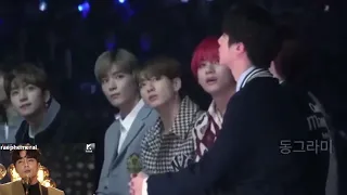 181201 방탄소년단 BTS reaction to 로이킴 Roy Kim's performance 'Only Then' @ MMA 2018