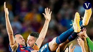 Acto de despedida de Sergio Busquets en el Camp Nou