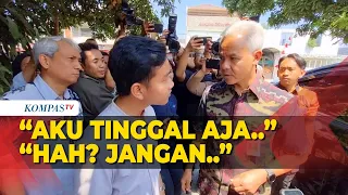 Terekam Ganjar Minta Gibran Tak Ikut Dampingi Berkeliling Saat Kunjungan ke Solo