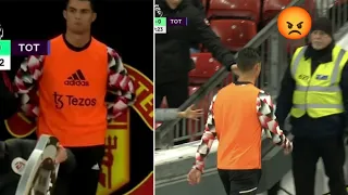 😡 Angry Cristiano Ronaldo Walks Down The Tunnel Before Final Whistle Against Tottenham