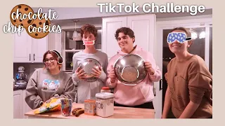 Deaf, Mute, and Blind TikTok Baking Challenge // Chocolate Chip Cookies