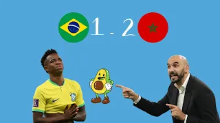 أول فريق عربي يهزم البرازيل MOROCCO 2 - 1 BRAZIL 🇲🇦⚽️🇧🇷  مباراة تاريخية للأسود - Highlights