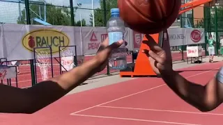 Basketball bottle cap challenge