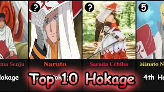 The 10 Strongest Hokage's in anime NarutoBoruto