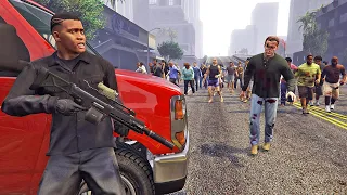 قراند 5 : إنقاذ لوس سانتوس من كارثة الزومبي المدمرة | GTA V Zombie Outbreak