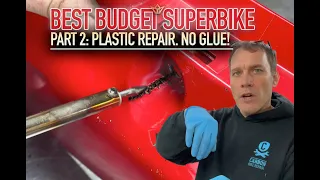 Yes you can repair plastic without glue!! Part 2: Honda VFR800fi Superbike