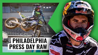 2024 Philadelphia Supercross Press Day RAW | Trackside