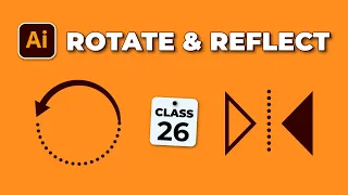 How to use Rotate Tool and Reflect Tool in Adobe Illustrator? Illustrator Tutorial