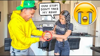 STARTING AN ARGUMENT THAN TAKING HER PROMISE RING PRANK *WENT LEFT*