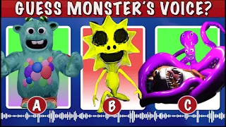 Guess the MONSTER'S VOICE #54 | GARTEN OF BANBAN 4  |SYRINGENELLA, Mr. DENTIST,SUNNY BENITO, SMILEY