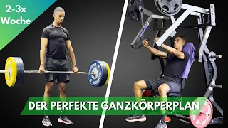 Ganzkörperplan fürs Fitnessstudio | Kompletter Traininingsplan