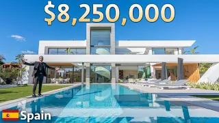 Touring a $8,250,000 Futuristic Modern Home on the Spanish Coast!