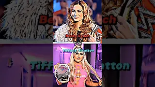 Becky Lynch vs Tiffany Stratton comparison video 🔥❤️✨ #wwe #trending #shorts #beckylynch