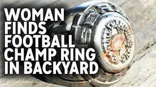 Woman finds 1978 football championship ring in her backyard