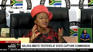 State Capture Inquiry | Former Speaker of Parliament Baleka Mbete testifies