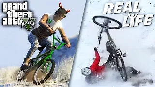 GTA 5 VS REAL LIFE 13 ! (fun, fail, stunt, ...)