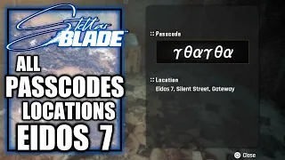 Stellar Blade - All Passcode Locations Eidos 7